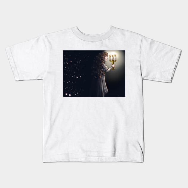 A Haunting Night Kids T-Shirt by Lady_Caffiene